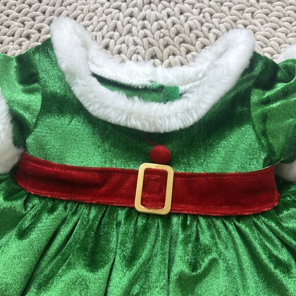 Build A Bear Green Elf Christmas Dress For BABW Plush Bears - Picture 3 of 5